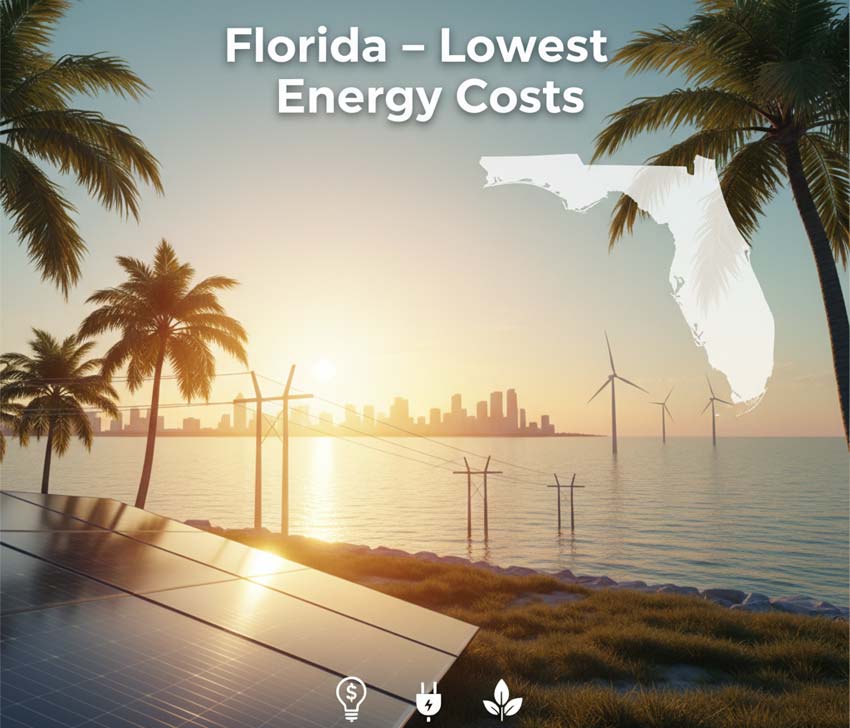 Florida Among the States With the Lowest Energy Costs in the U.S.